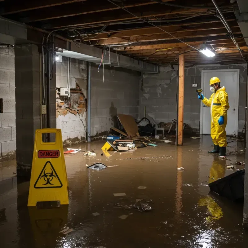 Flooded Basement Electrical Hazard in Arecibo, PR Property